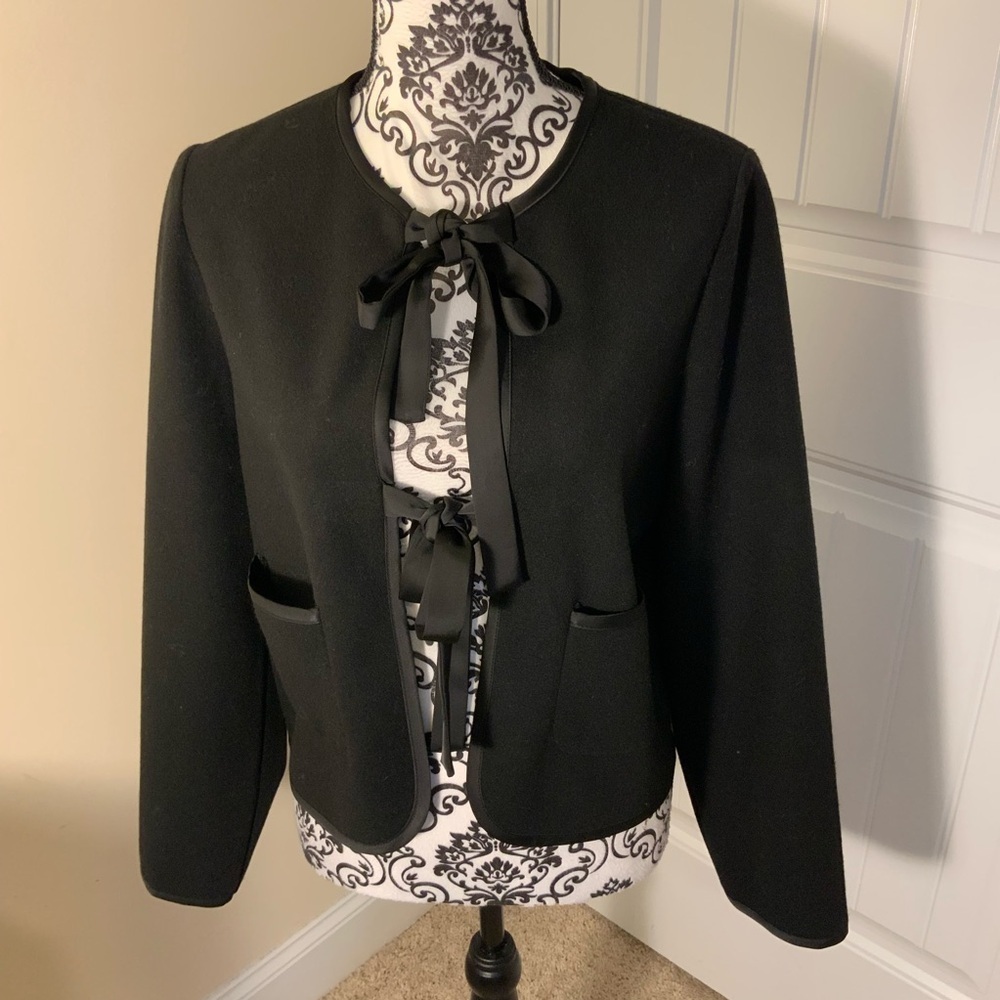 Joie Black Women's Blazer with Ribbon Detail NWOT